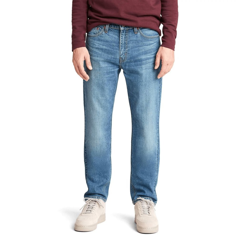 Signature by Levi Strauss Mens Athletic Jeans Blue Roomy Fit Stretch Flex Denim